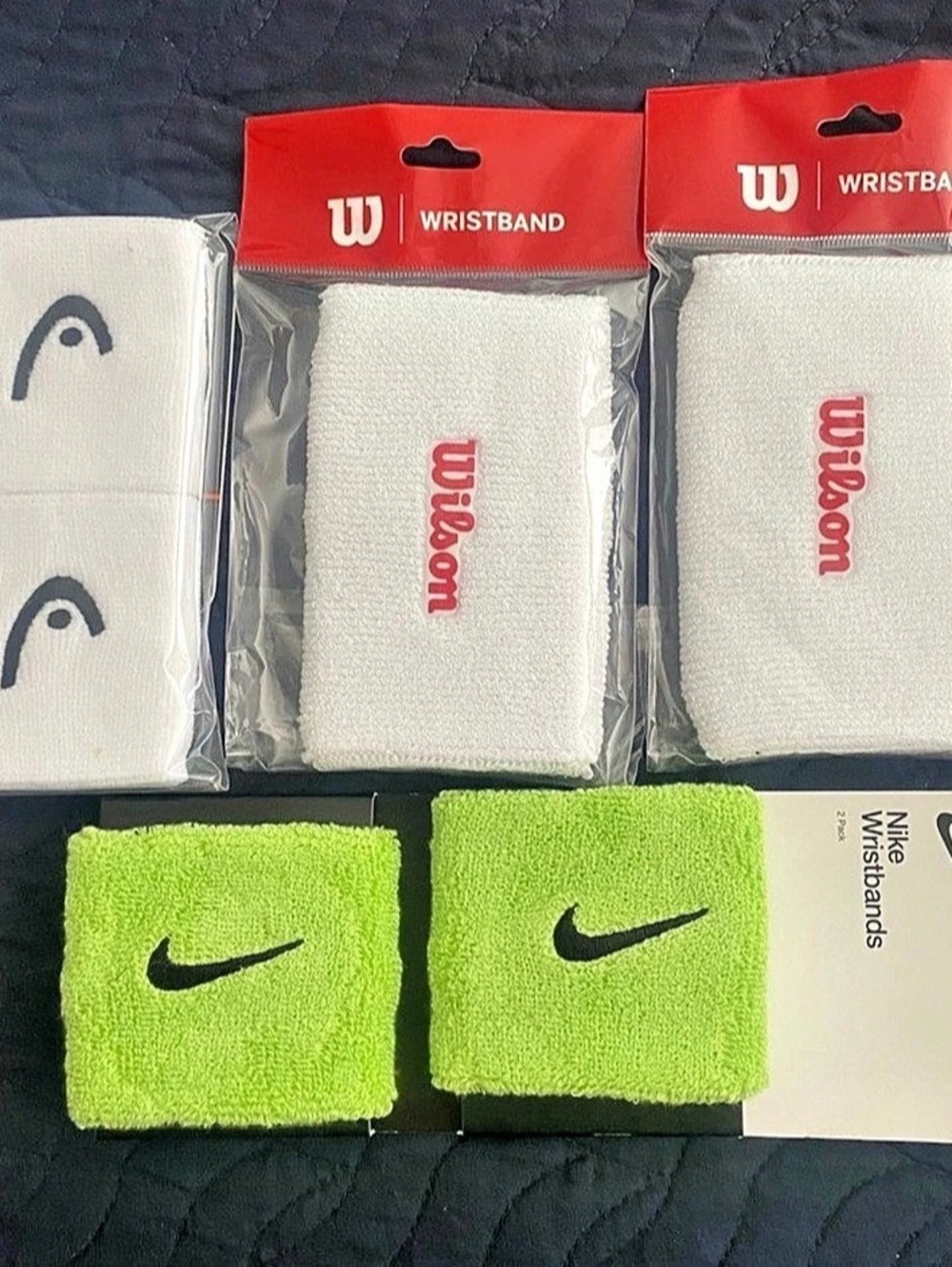 Nike Swoosh Wristbands 2-Pack Green & White